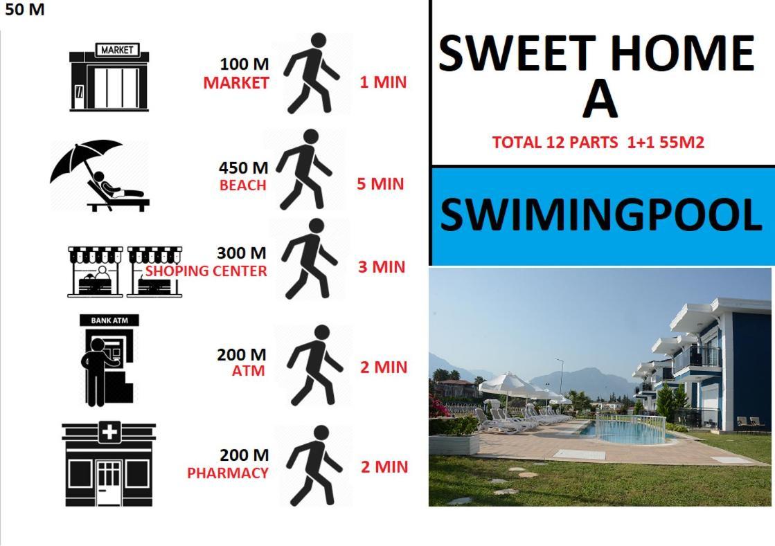 Sweet Home Kemer Apartments Luaran gambar